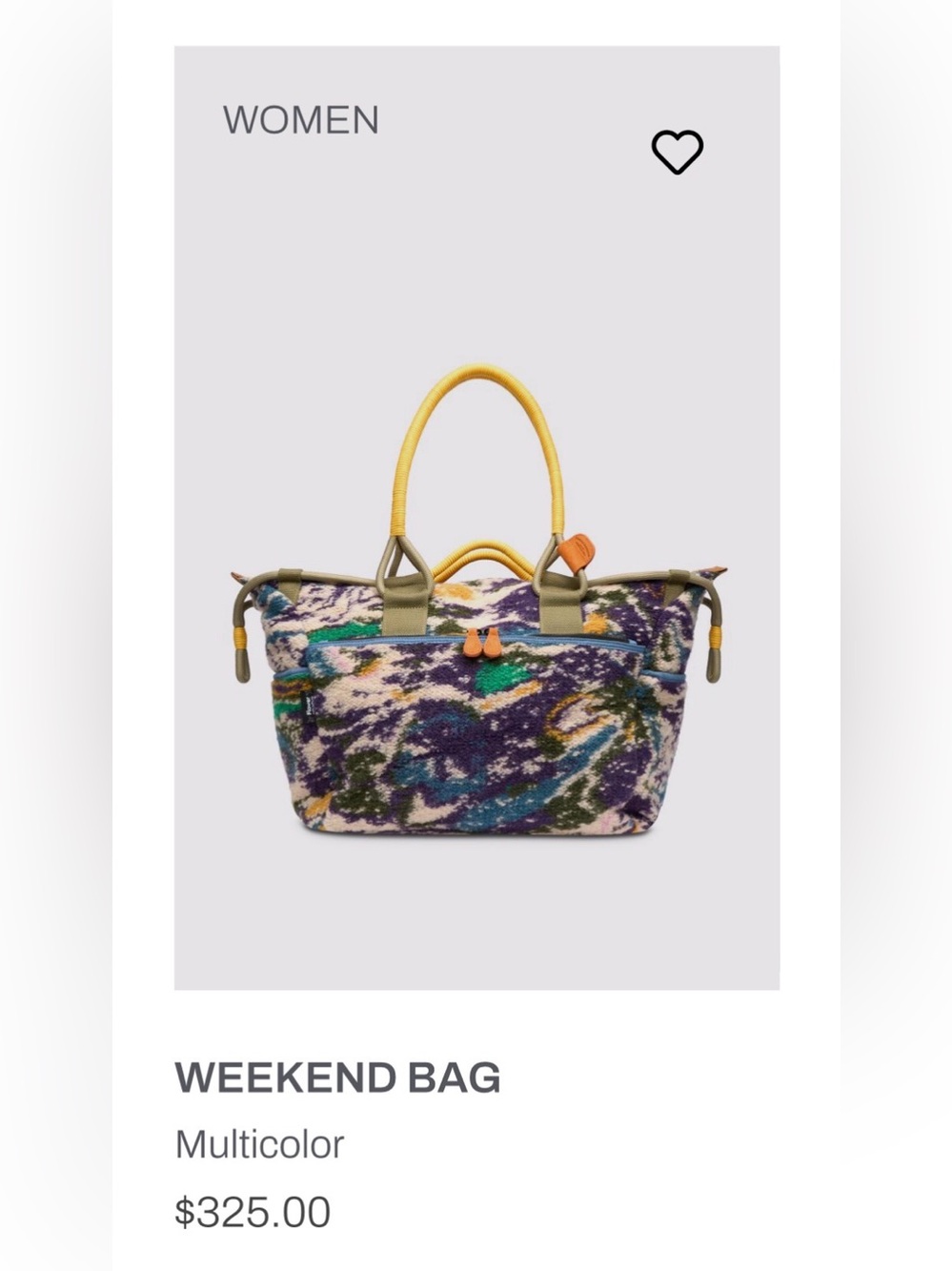 NWT Flower Mountain Weekend Bag in Multicolor - Picture 5 of 8